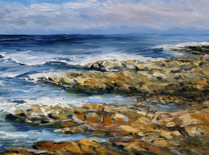 Salish Sea No Separation 18 x 24 inch walnut oil on canvas by Terrill Welch 2015_08_23 096